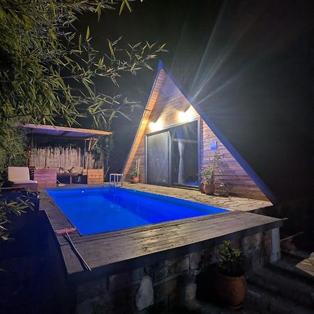 Unique Wooden Villa With Pool أوليمبياذا المظهر الخارجي الصورة