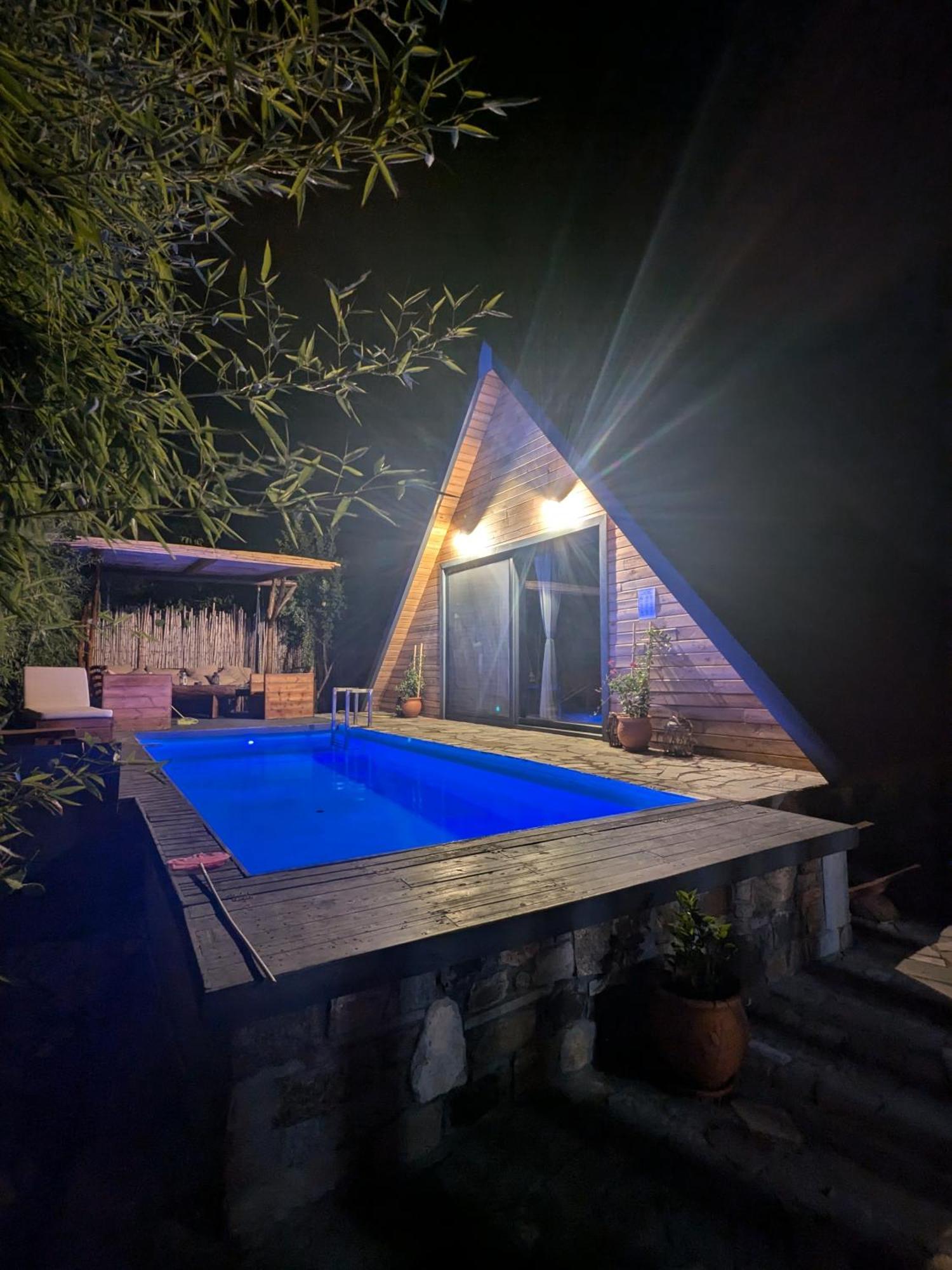 Unique Wooden Villa With Pool أوليمبياذا المظهر الخارجي الصورة